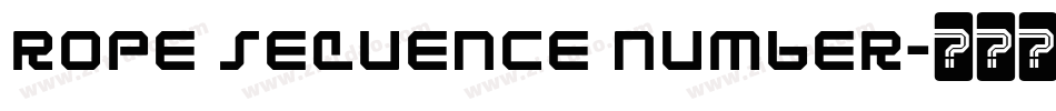 ROPE SEQUENCE NUMBER字体转换